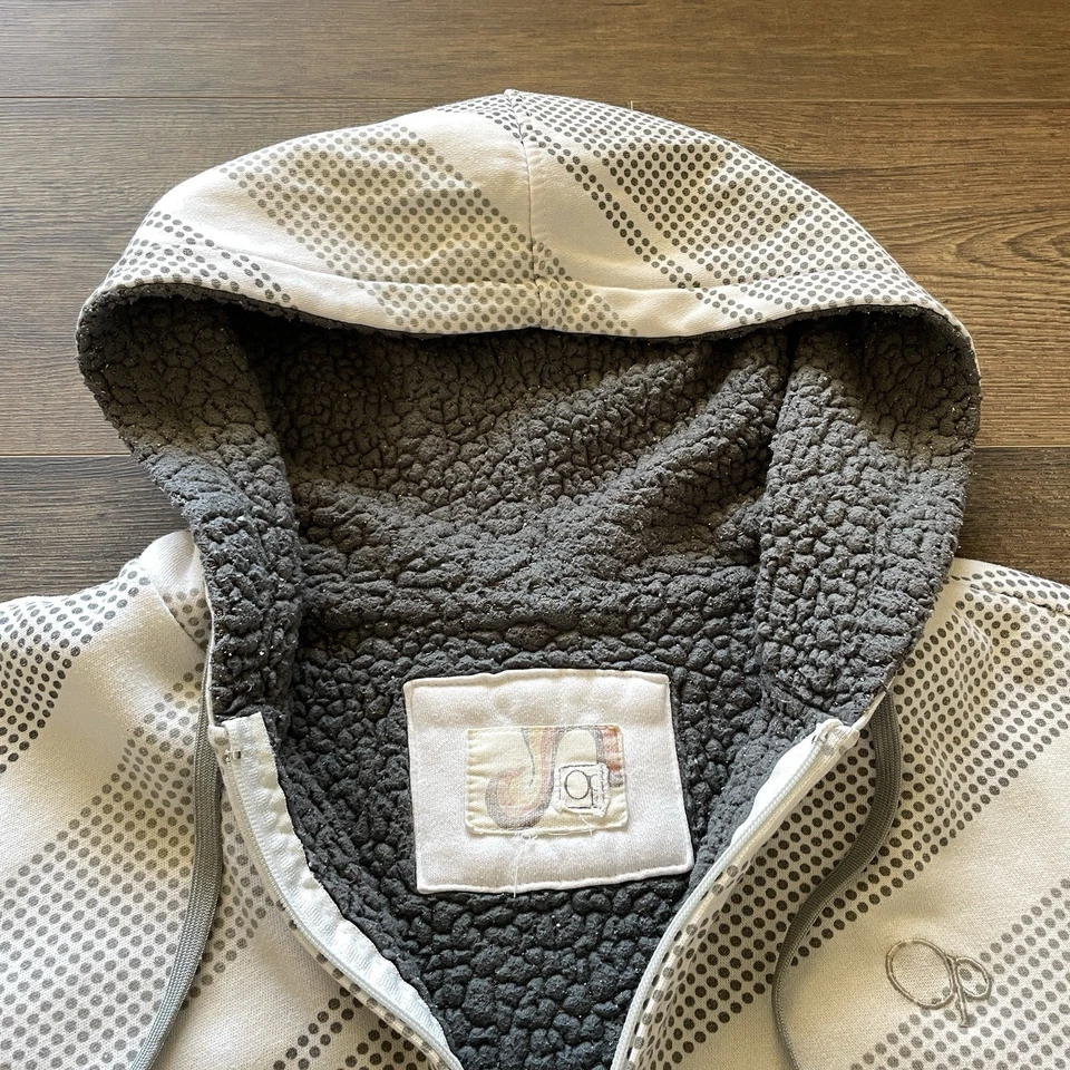 Sudadera con Capucha Sherpa Forrada Térmicamente OP Ocean Pacific De Colección Y2K Años 90 Para Hombres XL AOP Foto 2 de 4