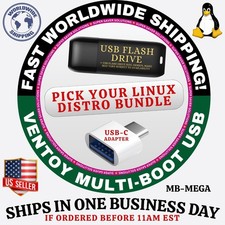 MULTIBOOT 4 LINUX OS IN ONE USB SEE OPERATING SYSTEM LIST FAST SHIP