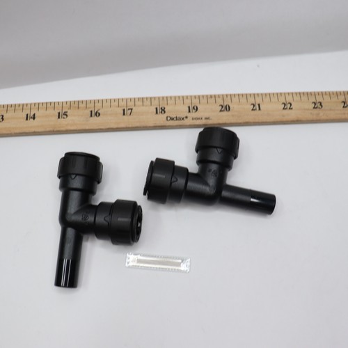 (2-Pk) SharkBite ProLock Push-to-Connect Stackable Tee Fitting Plastic 1/2"