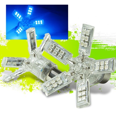 2-Pack 40 SMD Amber LED Spider Bulbs – 1156 Base – Turn/Brake/Stop Lights