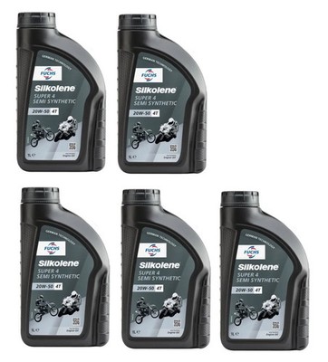 FUCHS SILKOLENE SUPER 4 20W-50 5Ltr Motoröl 4T JASO SL, SF, SG MA2 Motorrad Bike