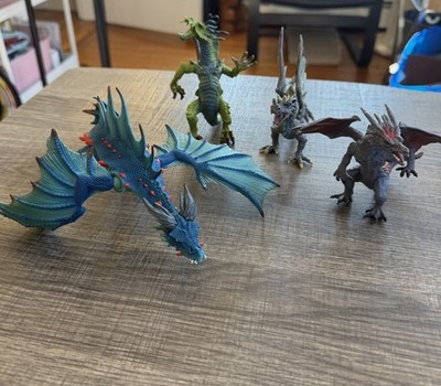 Fantasy Dragon Set Of 4 Schleich, Safari Ltd, Toy Major Trading Co.,  Papo.