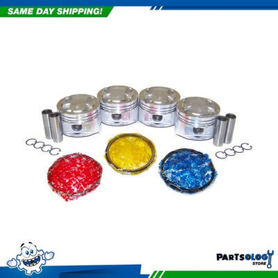 #ad DNJ PRK430 Piston and Ring Kit For 99 00 Mazda Miata 1.8L L4 DOHC 16V $173.99