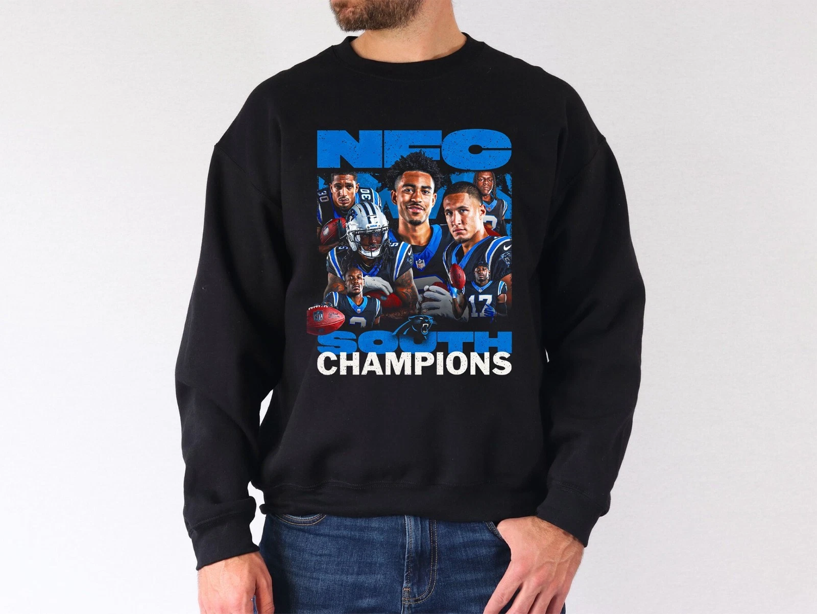 Carolina Panthers 2025 NFC South Division Champions Sweatshirt