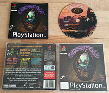 Playstation PS1 Oddworld l'Odyssée d'Abe [PAL FR] Black Label Boîte Notice *JRF