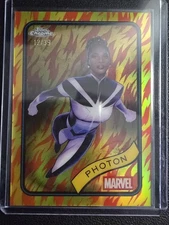2025 TOPPS Chrome Marvel Photon Red Orange Refractor #24 Photon /39