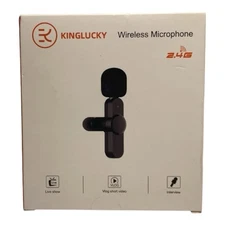 Kinglucky Wireless Microphone 2.4G For Interviews Vlogs & Live Shows Noise canc.