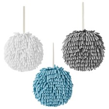 3 Pcs Absorbent Hanging Microfiber Hand Towels Quick Dry Soft