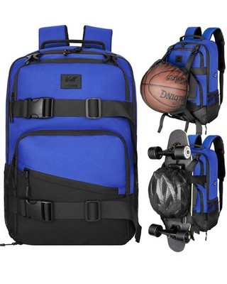 WOLT Skateboard Backpack, 15.6 Inch Laptop Backpack for Men Women, Sports Bac...
