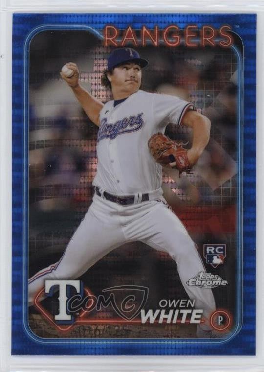 2024 Topps Chrome Blue Sonar Refractor 16/125 Owen White #211 2s1