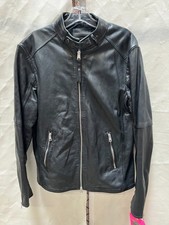ALLSAINTS Men's Cora Sheep Leather Jacket, Size Large, With Tags