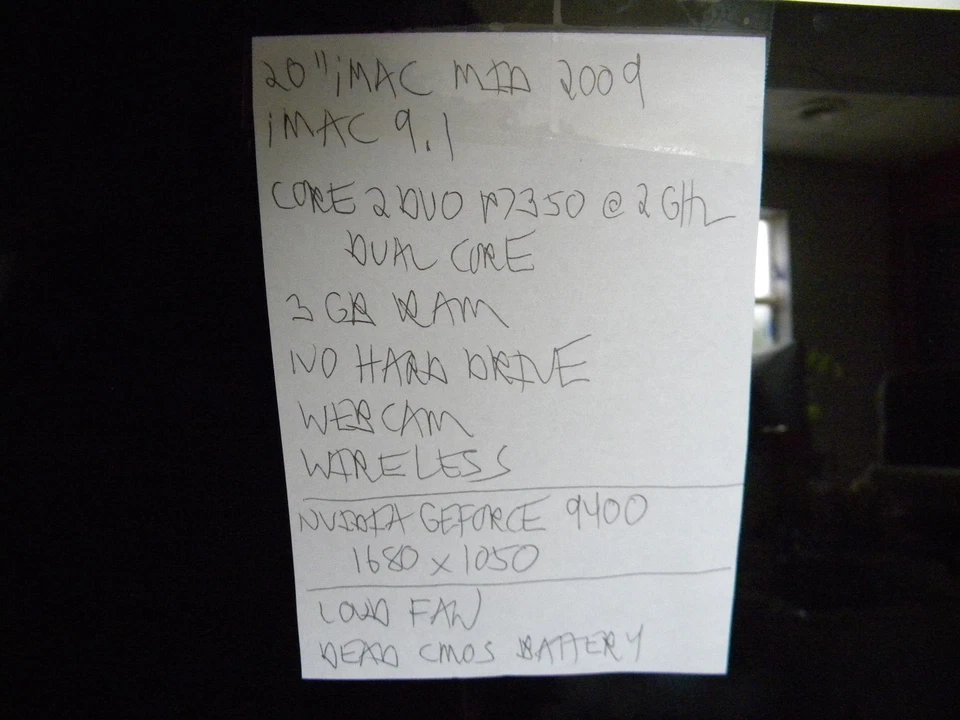 Lot of Two Apple iMac A1224-working but will need hard drives-see configurations - Image 3 of 4