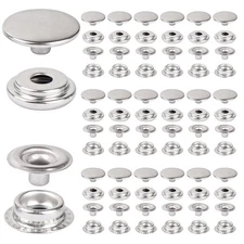 200X Snap Fastener Stainless Steel Boat Canvas Screw Press Stud Cover Button Kit