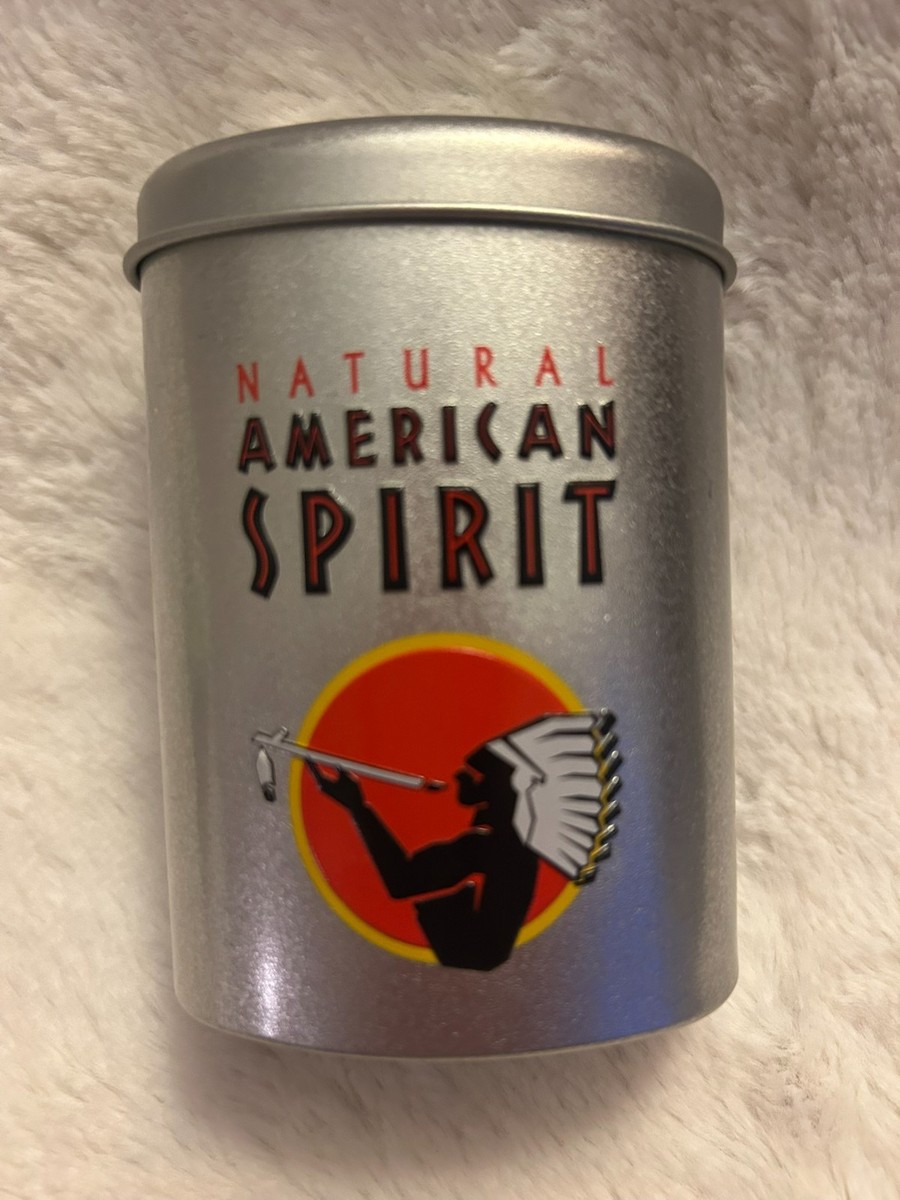 Natural American Spirit Cigarettes Silver Tin - Round w/Box Included