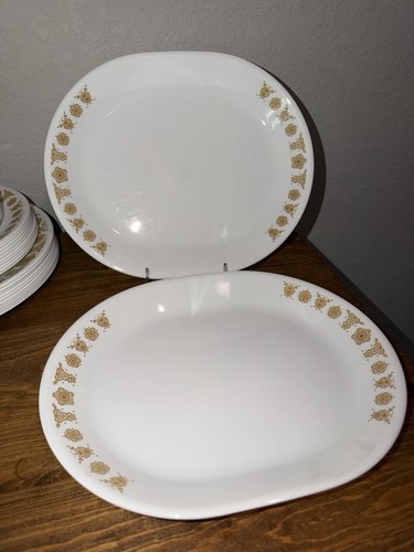 Vintage Schmetterling Gold Corelle Lot Teller Tassen Salz/Pfeffer Teller Schüsseln 58 Teile - Bild 8 von 19