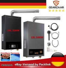 12/16L 24/32KW LPG Durchlauferhitzer Warmwasserbereiter Einstellbarer Thermostat