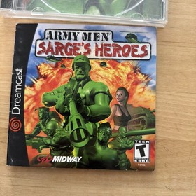 Army Men Sarge's Heroes - Dreamcast Game CASE AND MANUAL ONLY