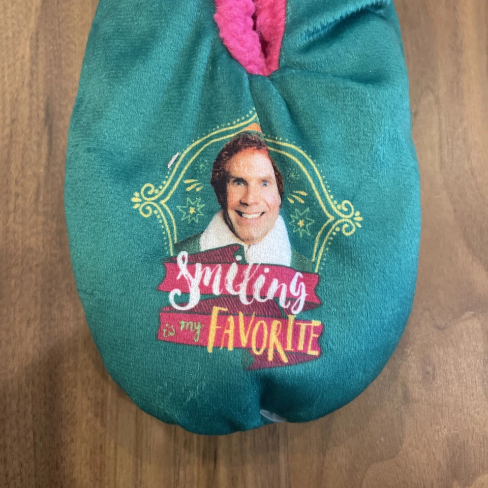 Buddy The ELF Slippers Men’s Women’s SMILING IS MY FAVORITE movie Size 4-10 NEW - Image 2 of 4