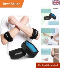 Image of Slim Fit Elbow Brace 2 Pack for Tennis & Golfer's Elbow - Lightweight Support