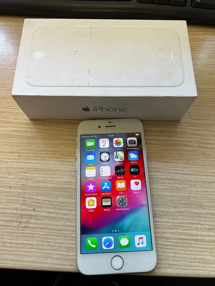 Apple iPhone 6 16GB BIANCO FUNZIONANTE SBLOCCATO COLLEZIONE IOS 12 SMARTPHONE - Immagine 3 di 4