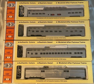 Con-Cor HO Scale Undecorated Passenger Cars