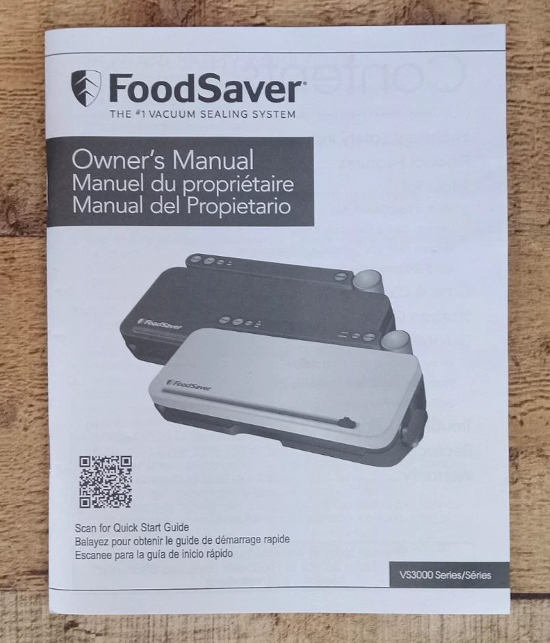 Замена Food Saver владельца руководство только книга - VS3000 серии - Изображение 2 из 2