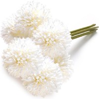 Kunstblumen 6 Stk KüNstliche Blumen Deko FüR Hochzeitsvase Fake Pflanzen