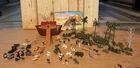 MARX NOAH'S ARK Miniature Play Set 1960's with Box Lid Cut Out   #48-24399 LOOK