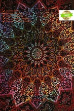 Indian Floral Duvet Cover Set Mandala Bedding Ethnic Boho Blanket Doona Cover