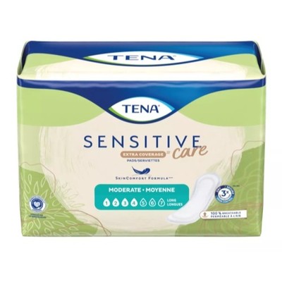 Tena Intimates Moderate Long Incontinence Pads For Women, 60 Count - Pack of 1