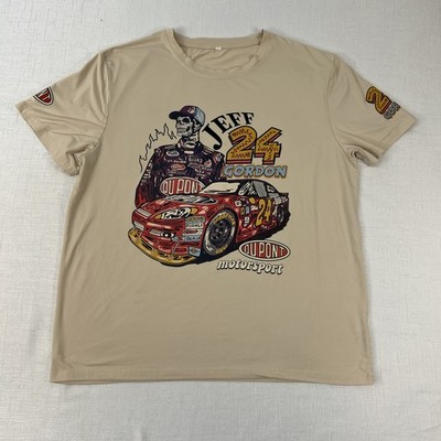 Jeff Gordon #24 DuPont NASCAR Graphic T-Shirt XXL Vintage Used