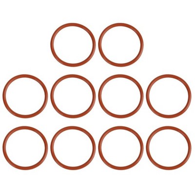 10pcs Red Universal Silicone O-Ring Sealing Washer Gasket for Car 48mm x 3.5mm  