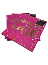 3 Photo Albums Folders Holds 120 Slip In 6x4" Photos Pink Fashionably Late Cover