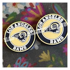 2 Piece LOS ANGELES Football Team Silicone Focal Beads DIY Jewelry Pens NEW