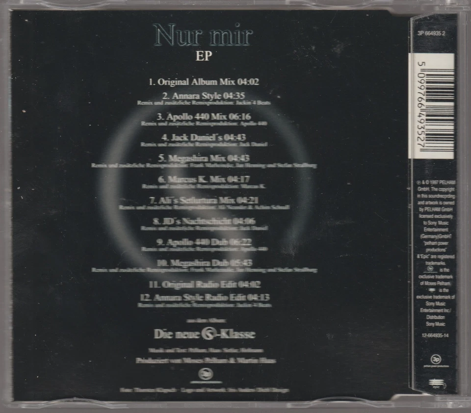 Sabrina Setlur - Nur mir EP [12 Track Maxi-CD, 1997] - Bild 3 von 3