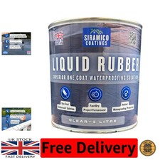 Liquid Rubber Roof Coating 1 Litres Instant Leak Seal Technology I Quick Drying