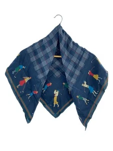Foulard GUCCI soie marine imprimé intégral femme