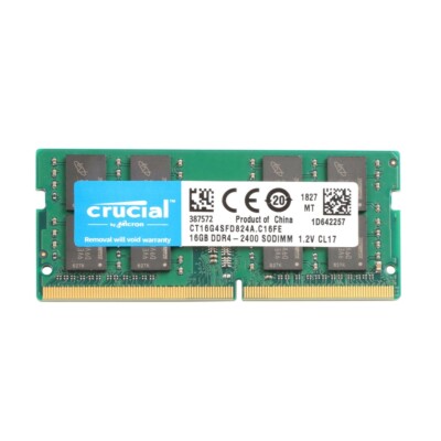 Crucial 32GB (2 X 16GB ) DDR4 2400MHz PC4-19200 SODIMM Memory Ram