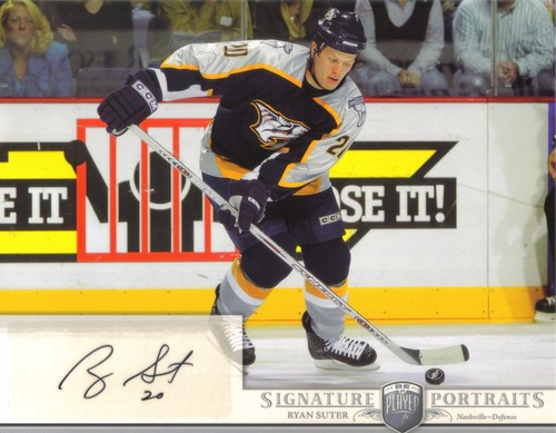 2006-07 BAP PORTRAITS - RYAN SUTER   8 X 10  AUTOGRAPHED PHOTO
