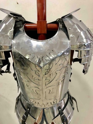 Medieval Half Armor LOTR Gondor Suit SCA Halloween Fountain Guard Costume - Picture 2 of 3