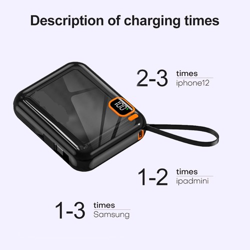 500000mAh Power Bank Tragbar Externer Batterie Ladegerät für alle Handys - Zdjęcie 5 z 15