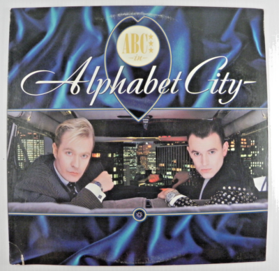 #ad ABC – Alphabet City 1987 Mercury Vinyl LP 80s Electro Funk Pop Sleeve Cutout $14.95