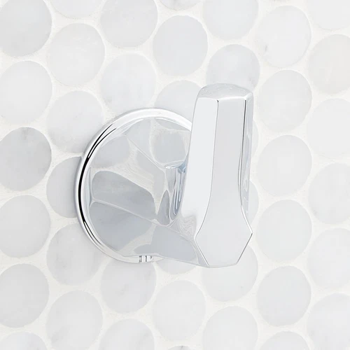 Signature Hardware 955080 Elita Single Robe Hook - Chrome - Picture 1 of 5