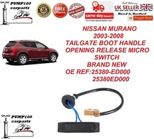 BOOT SWITCH FOR NISSAN MURANO 03-08 REAR TAILGATE HANDLE OPENING RELEASE MICRO