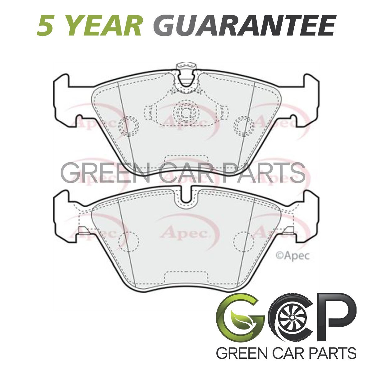 Brake Pads Set Front GCP Fits BMW 5 Series 1996-2004 2.0 2.5 D 2.8 3.0