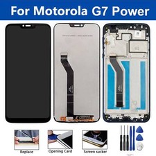 For Motorola Moto G7 Power Replacement LCD Touch Screen Display Digitizer Frame