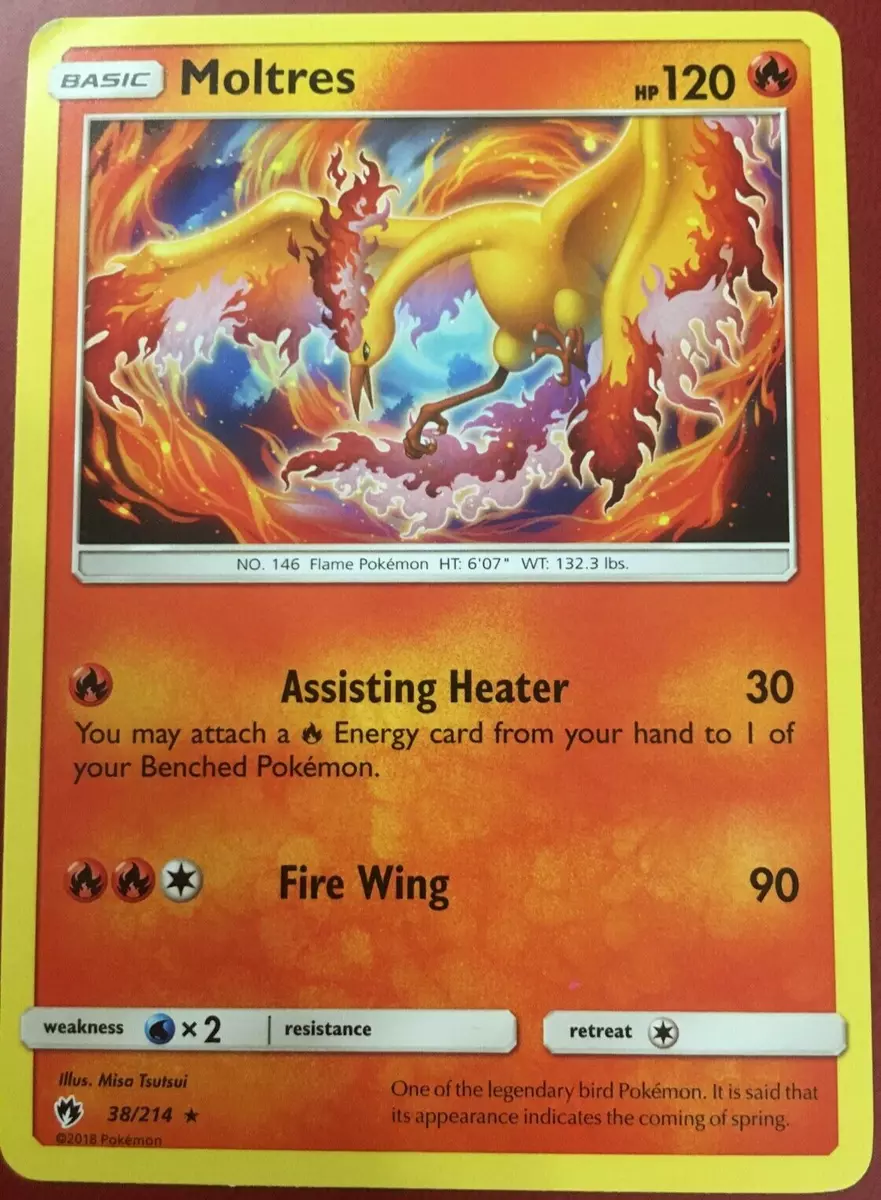 Moltres - Lost Thunder Pokémon card 38/214