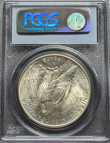 1935 P $1 Peace Silver Dollar PCGS MS 65 Philadelphia - Picture 2 of 2