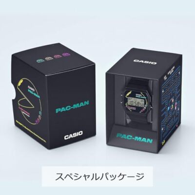 Casio watch PAC-MAN Collaboration Model F-91WPC-1AJR Men's Black