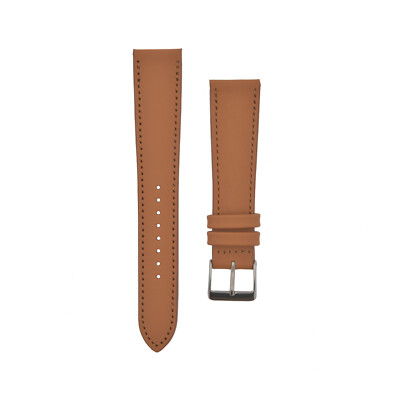ALMA ''Zermatt'' CALF Skin Leather Watchstrap Gold Cognac Bracelet UHRBAND Nature